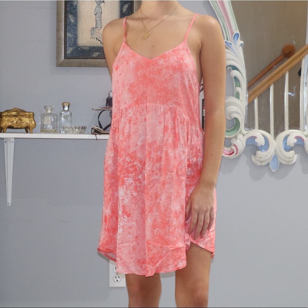 Wild Fable Pink Tie-Dye Flowy Dress